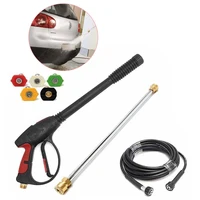 3000PSI Electric Cordless High Pressure Cleaner Spray Gun Wand Lance Nozzle Tips Hose Kit Cleaning Machine 2