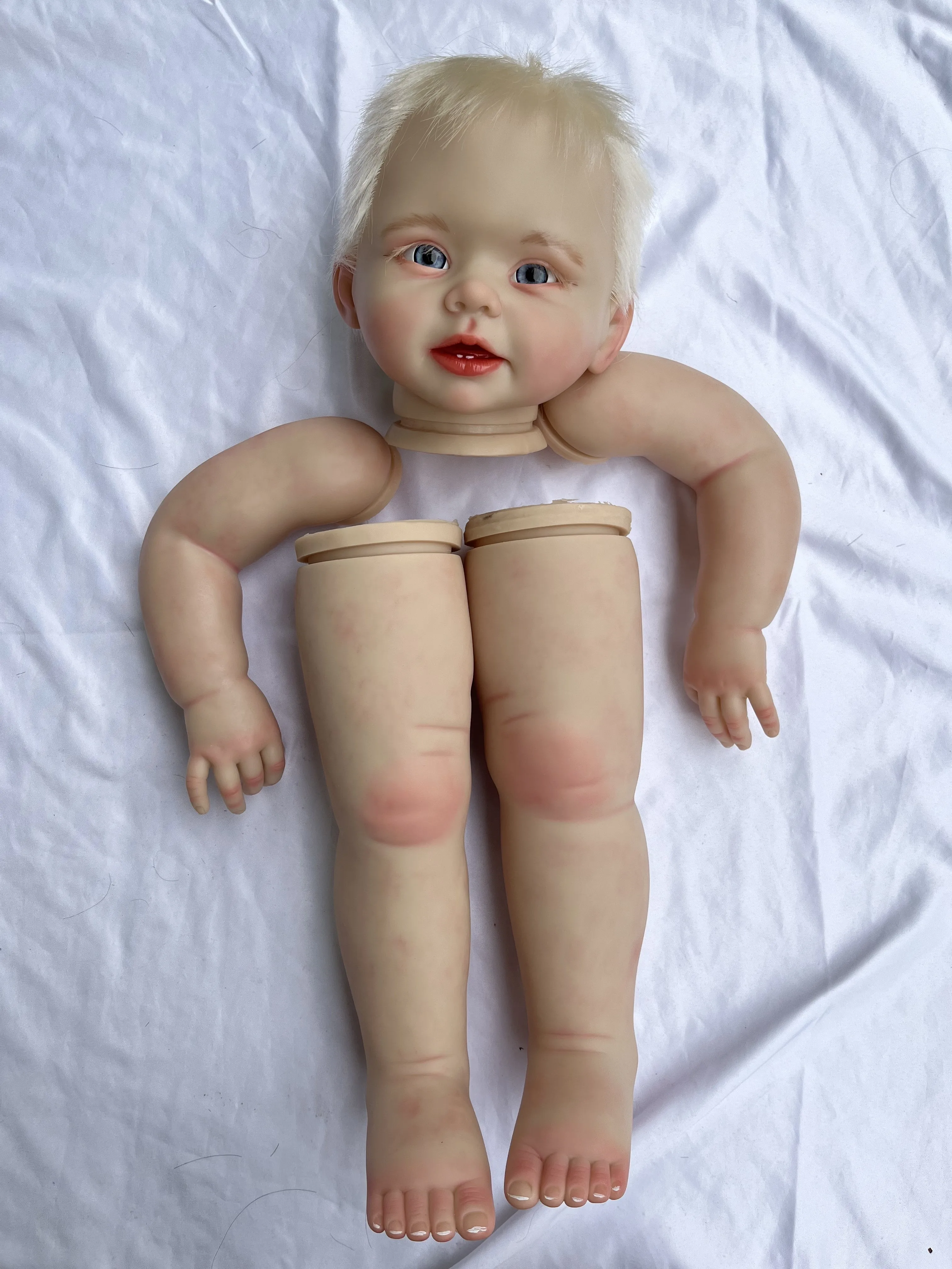 

FBBD Customized Limited Supply 28inch Reborn Baby Doll Bonnie With Hand-Rooted Hair Painted Kit DIY Part Christmas Gift