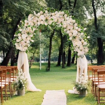 Silk Wedding Flower Wall 2