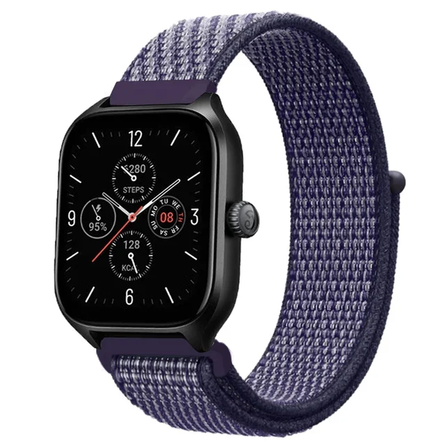 Nylon Loop Smartwatch Band - Adjustable Strap in 20mm/22mm Sizes