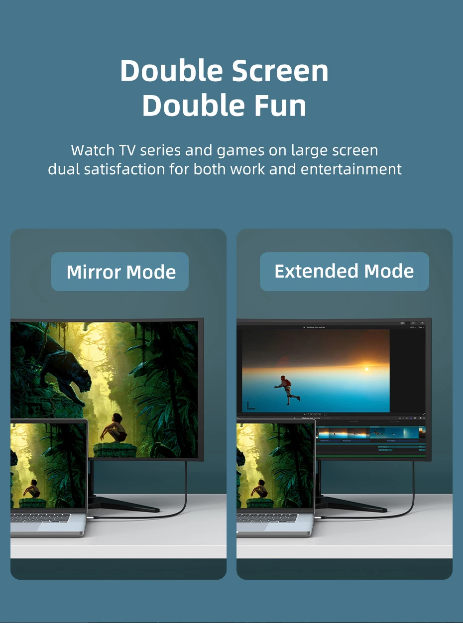 Cabletime USB-C to DisplayPort Cable 8K 60Hz DP 1.4