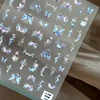 Cute Girl Fantasy Horse Book Flower Shiny Butterfly Self Adhesive Nail Art Decoration Sticker Pretty Japan 3D Manicure 5D Decals 5