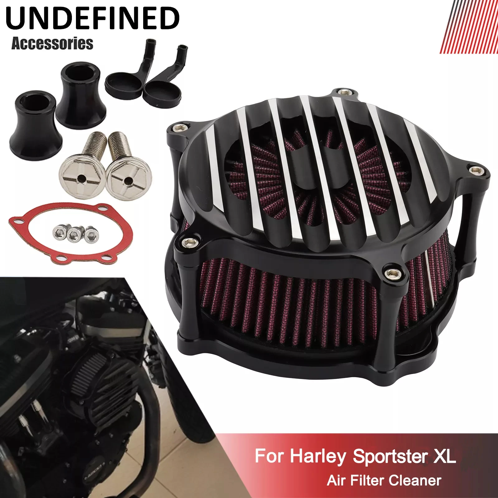 

Air Filters For Harley Sportster Iron 883 48 72 Forty-Eight Seventy-Two XL883 XL1200 91-22 Air Cleaner Intake Filter Motorcycle