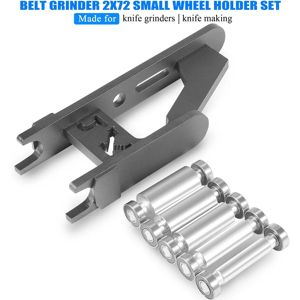For Knife Grinders Knife Making Belt Grinder 2x72 Small Wheel Holder Set 5 Sizes