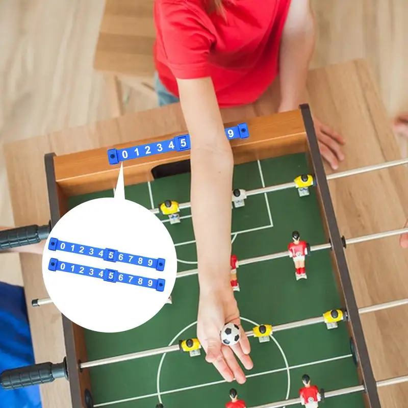 2 Pieces Universal Foosball Counter Scoring Units Table Soccer Mini Scoreboard Score Keepers Standard Tables Parts Replacement table football game tabletop soccer game
