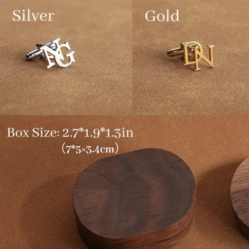 Mens Cufflinks Customized initial cufflinks weddings Prepare wedding gifts him Prepare cufflinks men gifts dad