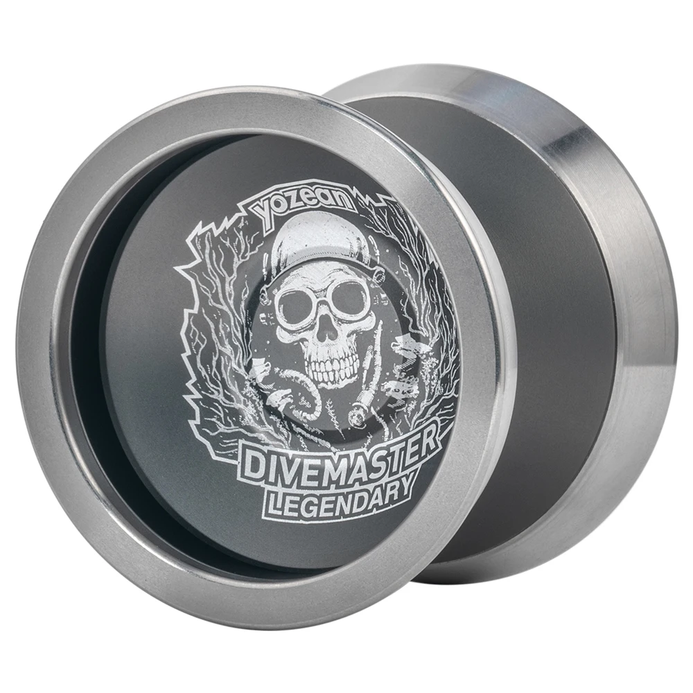 Yozean YoYo Professional Unresponsive Yoyo Divemaster Legendary 7075 Aluminum Alloy Titanium Alloy Ring yoyo Ball Toys(1A,3A,5A) yoyo ball