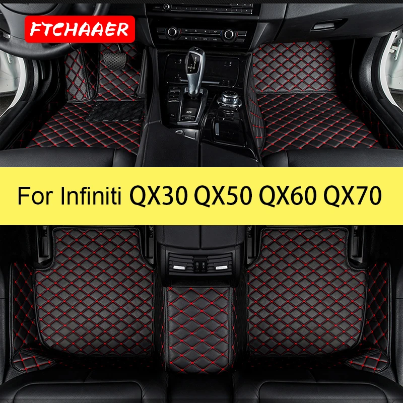 Ftchaaer Car Floor Mats For Infiniti Qx30 Qx50 Qx60 Qx70 Foot Coche