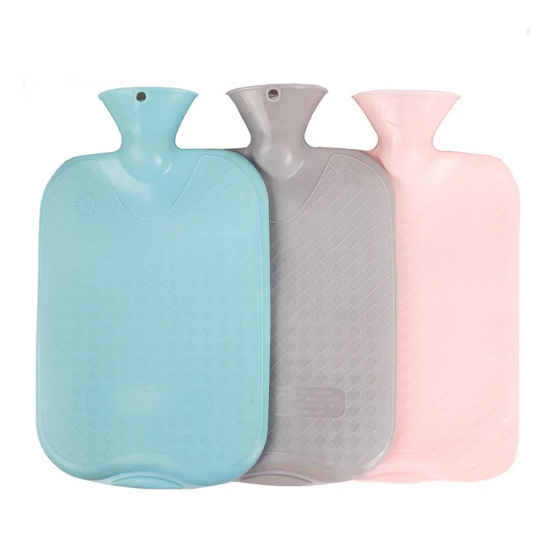 두꺼운 소형 온수 물병, 따뜻한 물 가방, 손 발 따뜻한 물병, 물 주입 PVC 고무 병, 500ml