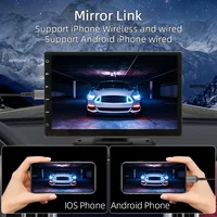 Hipppcron 9 "Radio de voiture Portable lecteur vidéo multimédia sans fil CarPlay et Android Auto IPS écran tactile BT USB TF entrée AUX 3