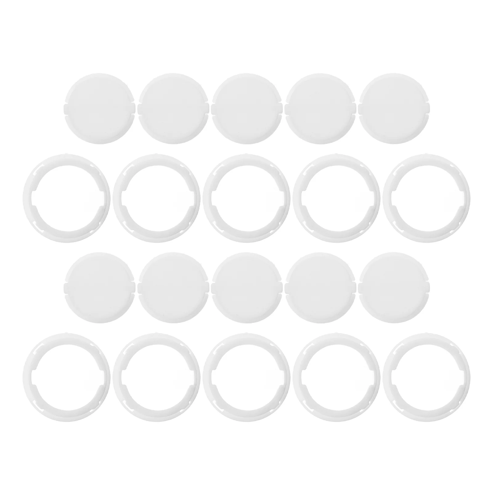 10 Pcs Piggy Bank Vinyl Supplies Money Pot Savings Box Bottom Cover Round Stoppers Replacement White Plug Caps 3