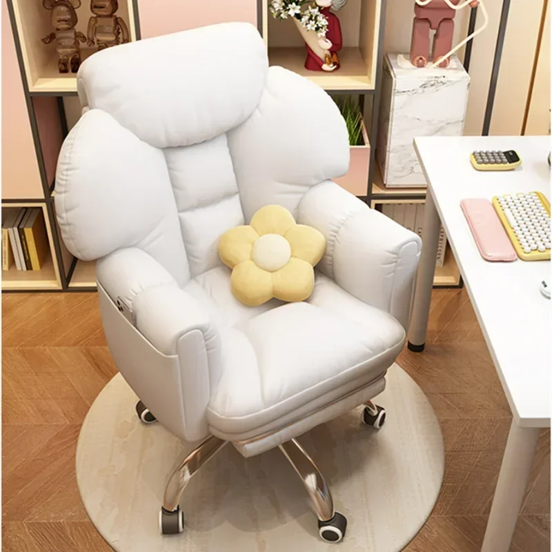 

Single Sofa Computer Chair Household Office Bedroom Sedentary Recliner Chair Reclinable Electric Racing Swivel Chair