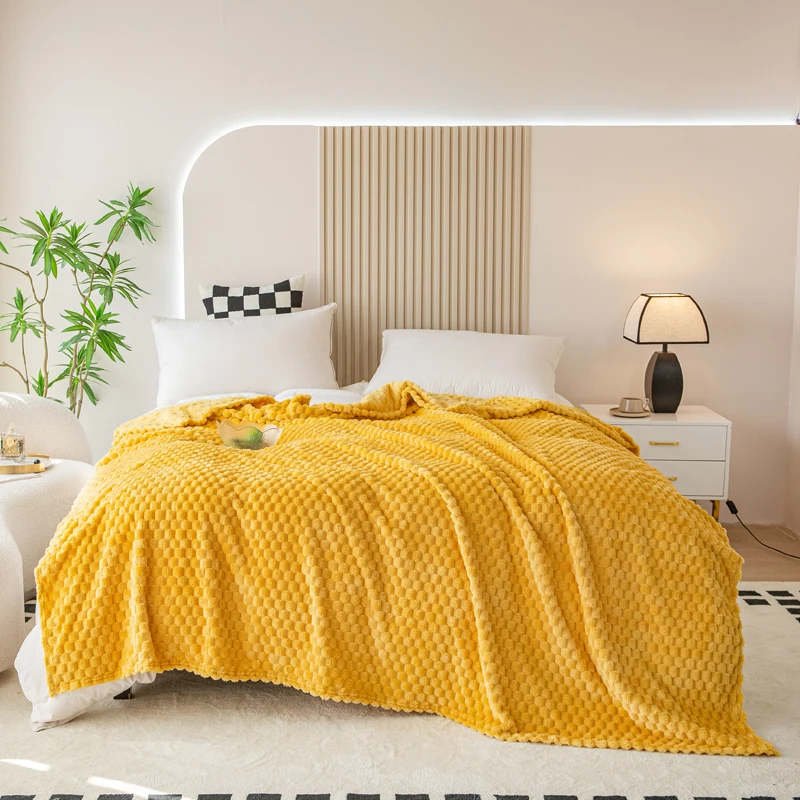 2024 New High Gram Weight Golden Turtle Velvet Milk Velvet Blanket Luxury Blanket  Throw Blanket for Sofa  Boho Blanket 4