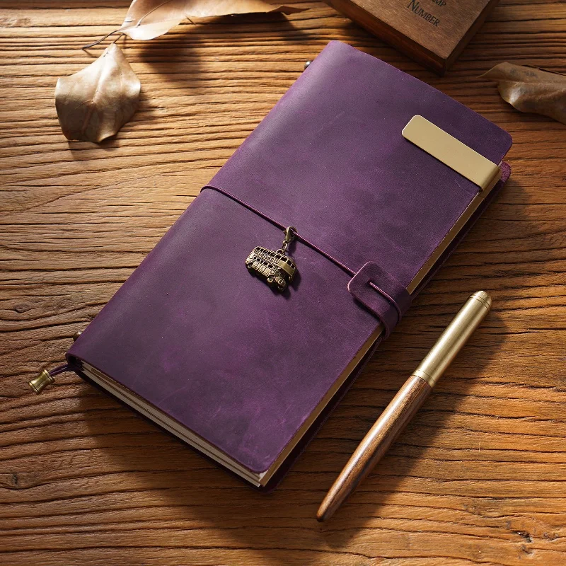 Genuine Leather Handmade Vintage Traveler's Notebook & Journal Organizer Cover