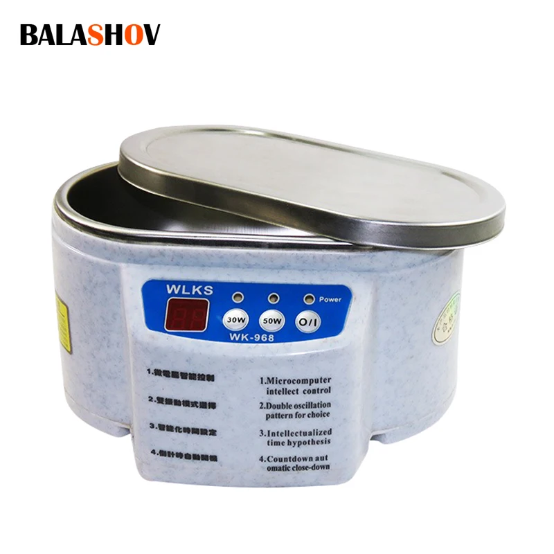 600ml Ultrasonic Cleaner 35W Sonicator Bath 43kHz For Watches Contact Lens  Teeth