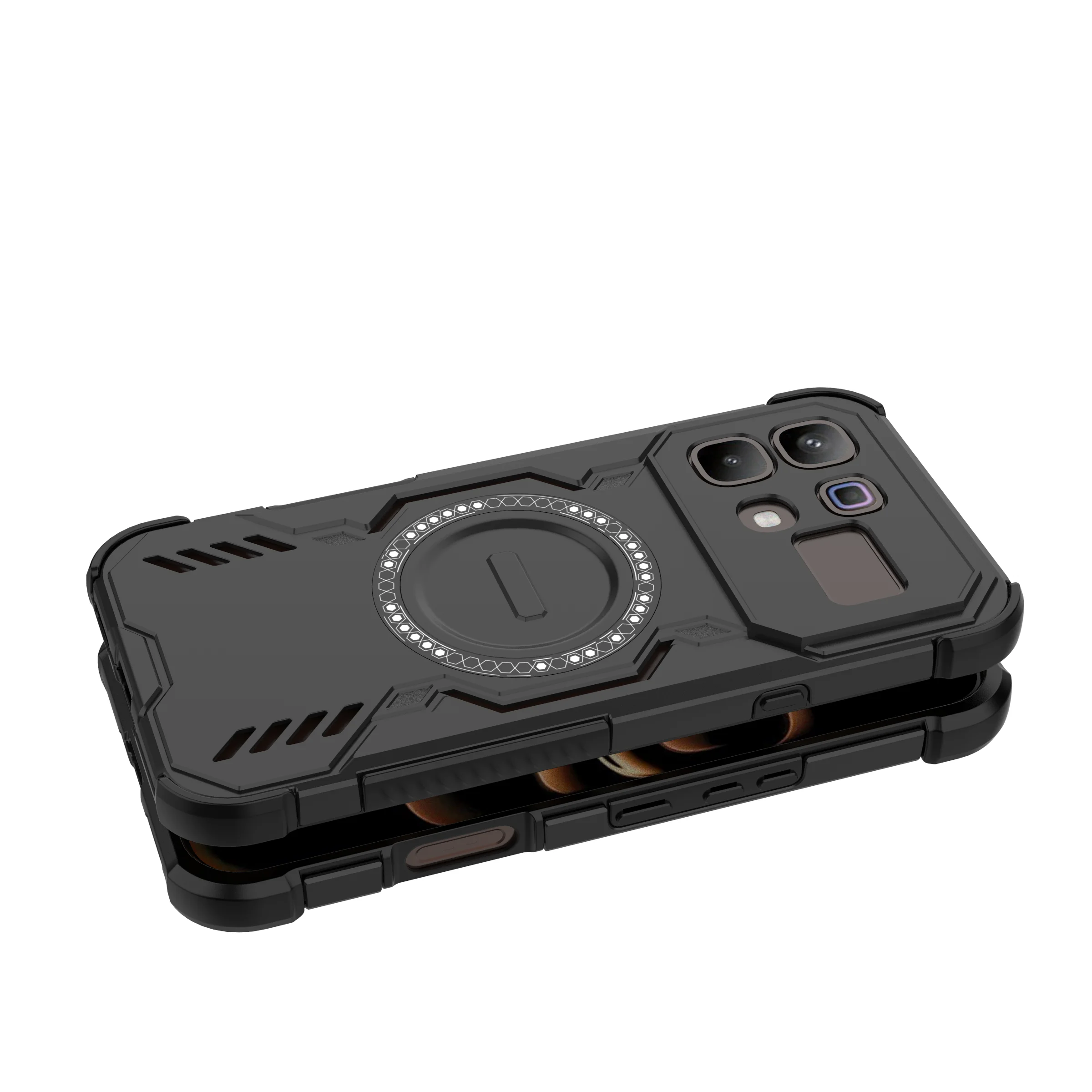 Enhanced Heat Dissipation Shockproof Magnetic Case with Matte Finish