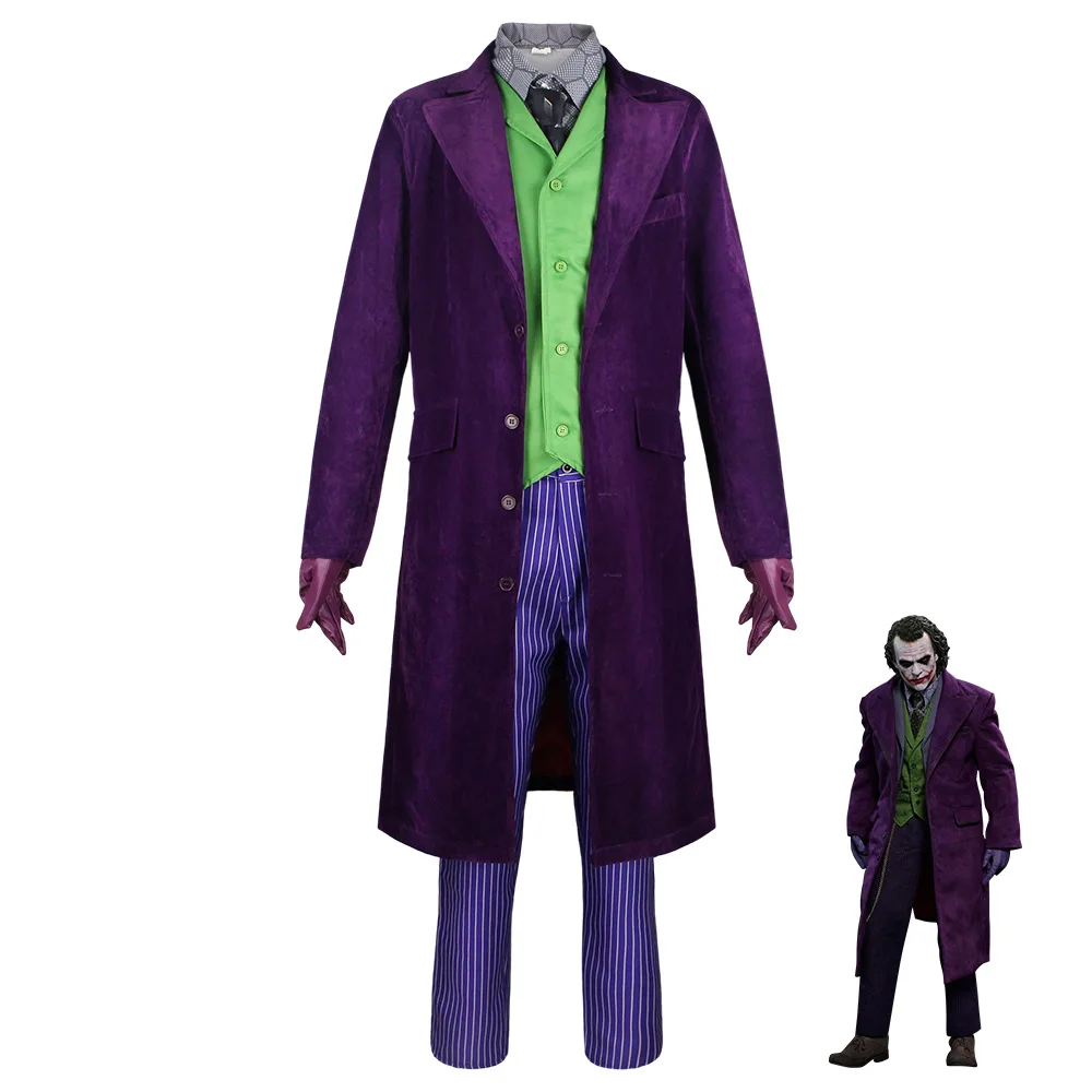 The Dark Knight: Heath Ledger Joker | Purple Cosplay Costume 36 The Dark Knight Heath Ledger Joker Cosplay Costume