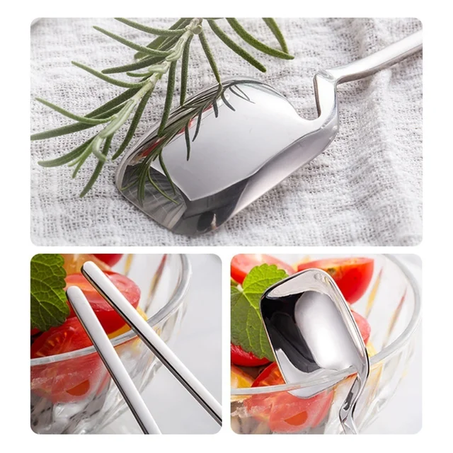 Creative Long Handle Wall Hanging Spoon Stainless Steel Dessert Mixing Ice Cream Tea Coffee Spoon Stirring Spoon Tableware Party 3