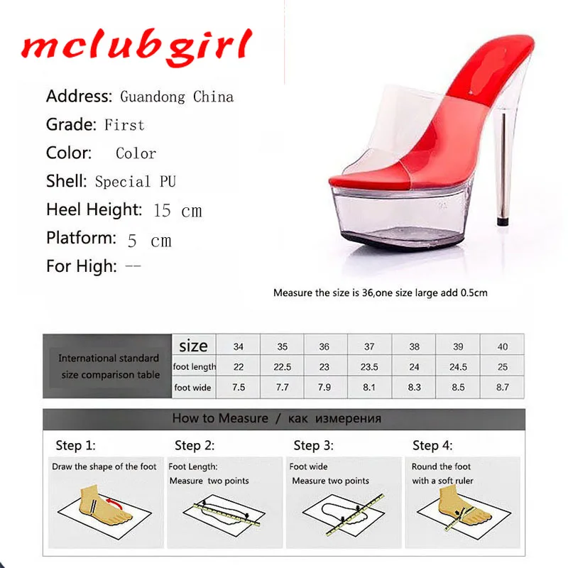 Women High Heels Women Sandals Comfortable Sandals 15CM Stiletto Waterproof Platform Sandals Transparent Crystal Wedding Shoes 34-43