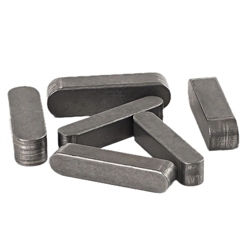 M7 탄소강 A 유형 플랫 키 다웰 드라이브 샤프트 평행 라운드 엔드 헤드 키