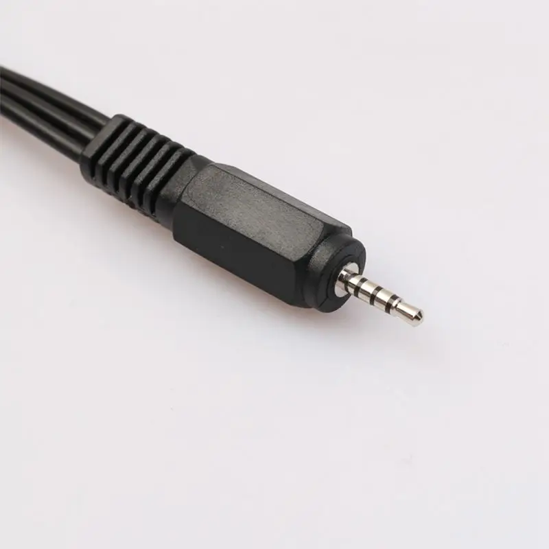 미니 AV 수-3RCA 암 M/F 오디오 비디오 케이블, 스테레오 잭 어댑터 코드, 2.5mm