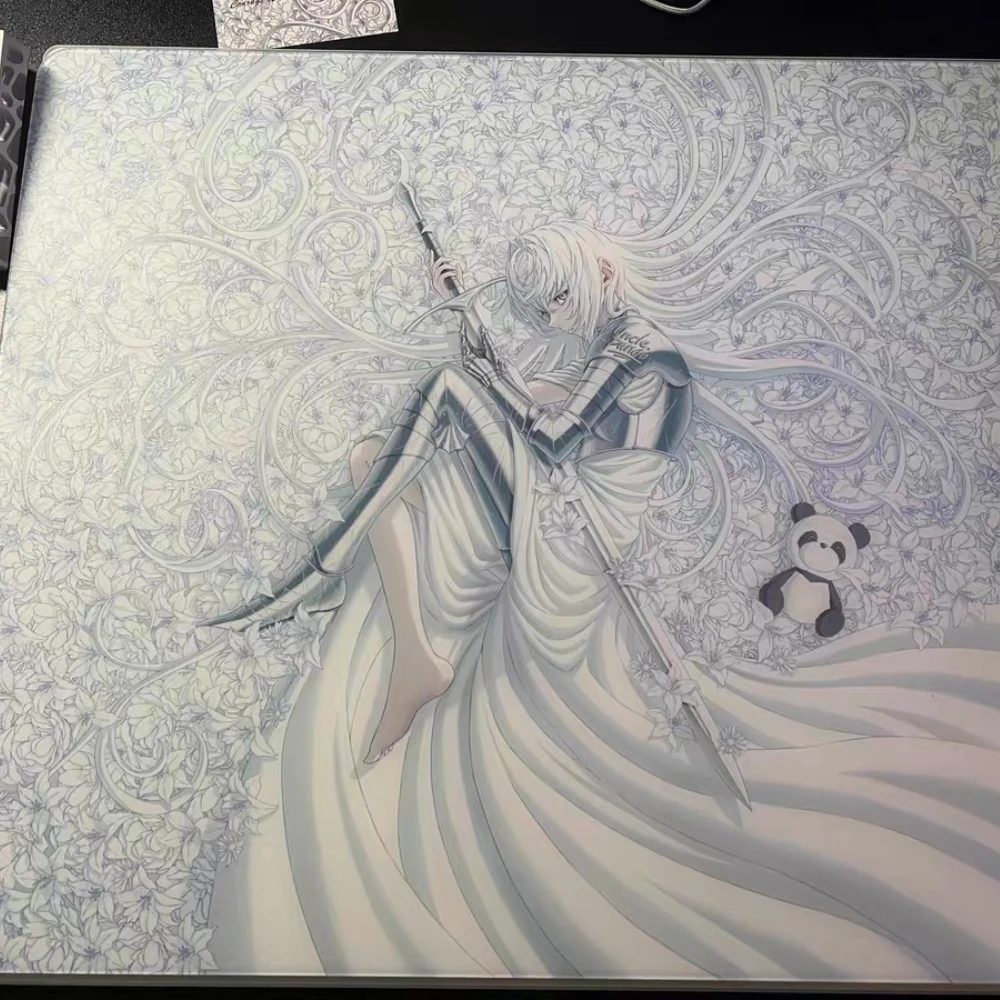 Uncle Panda P-Luck Ultrathin 2.5D Anime Glass Mouse Pad: Real