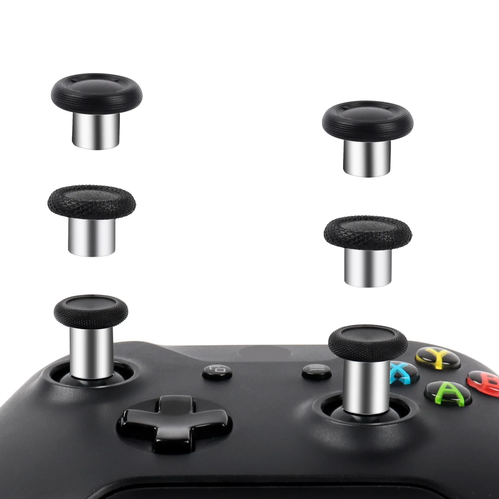 Enhanced Interchangeable Ergonomic Thumbsticks with Convex & Concave Grip Joysticks