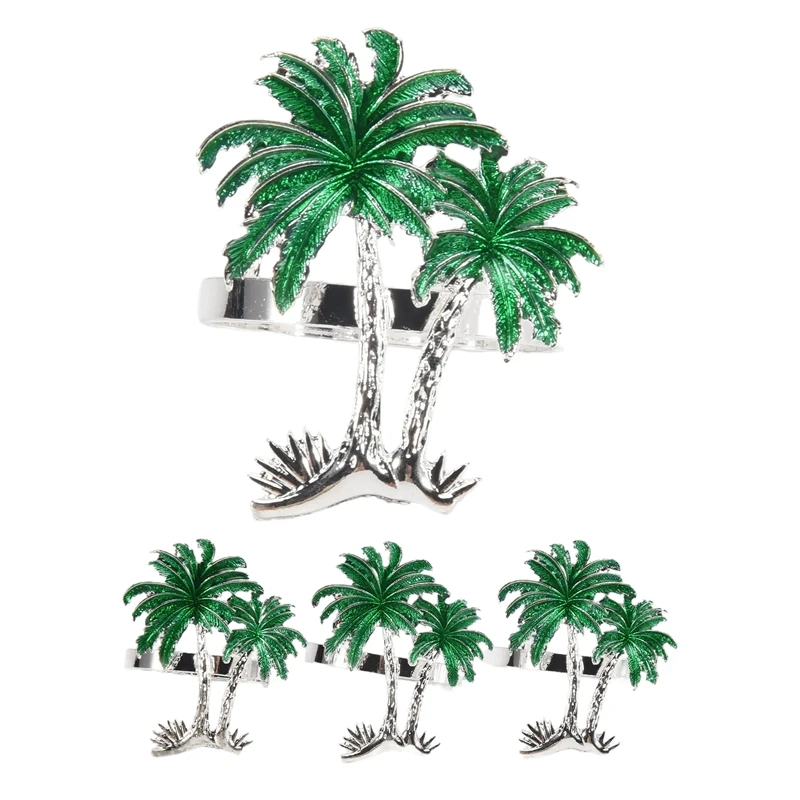 Hot Yo-Portatovaglioli Portatovaglioli, Set Di 4 Portatovaglioli In Metallo, Decorazioni Per La Tavola Delle Vacanze Per Il Matrimonio, Il Giorno Di N