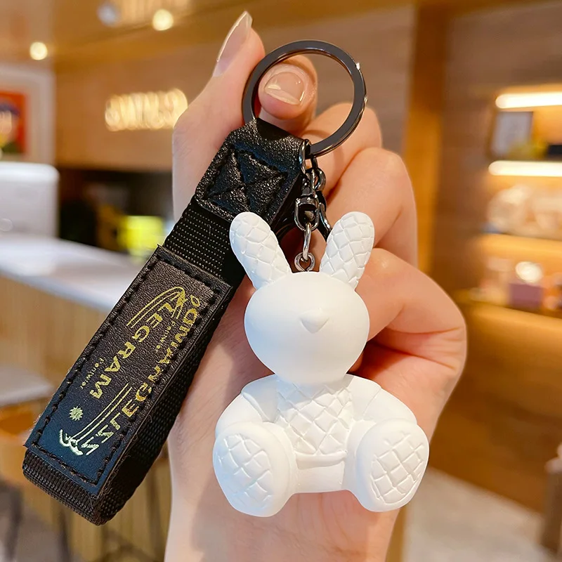 Bunny Rabbit Doll Keychain Fashion, Rabbit Doll Keyring