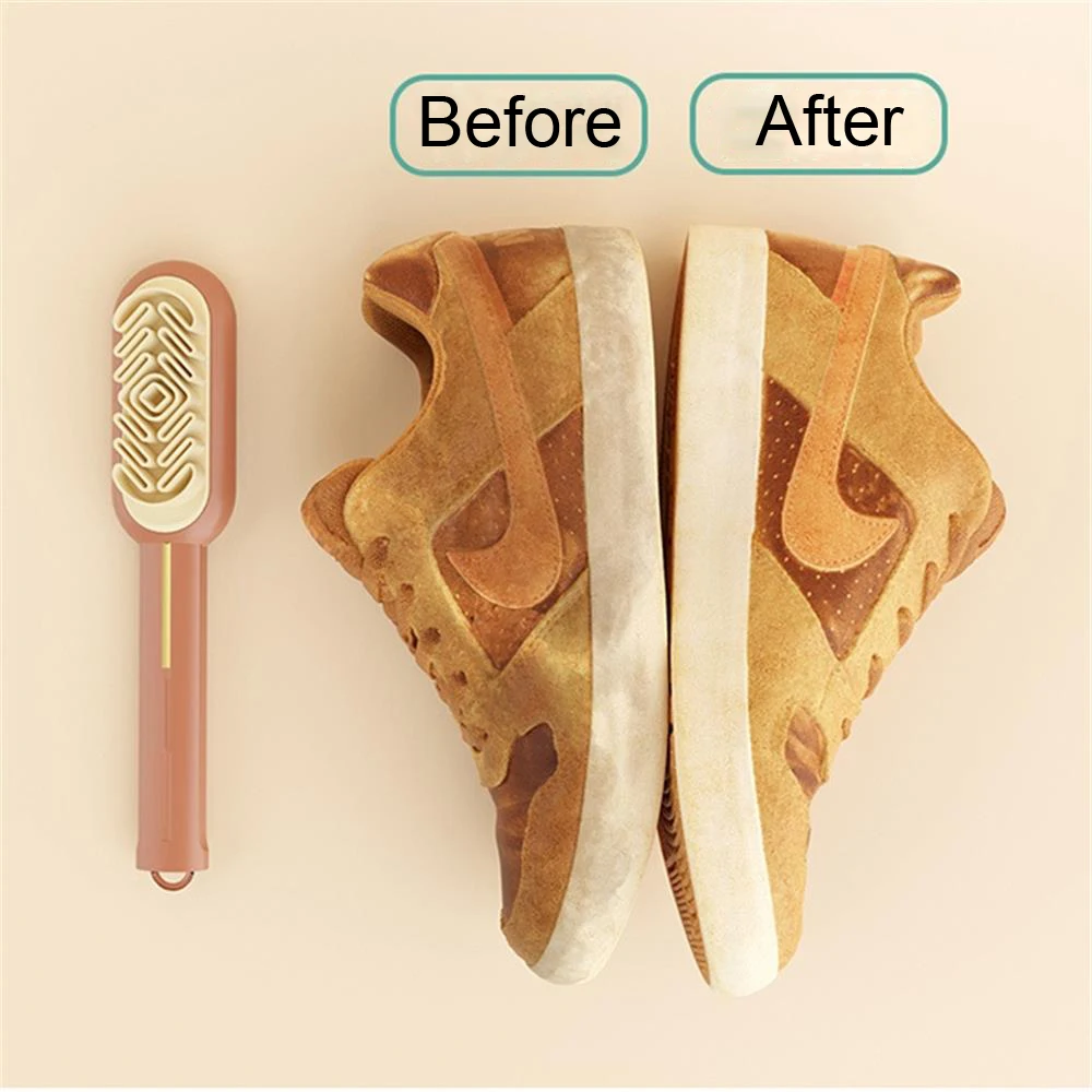2-Sided Cleaning Brush Rubber Eraser Set Fit for Suede Nubuck Shoes Stain Dust Shoes Brush Steel Plastic Rubber Boot Cleaner shoe cleaner shoe brush shoe cleaning kit rubber eraser