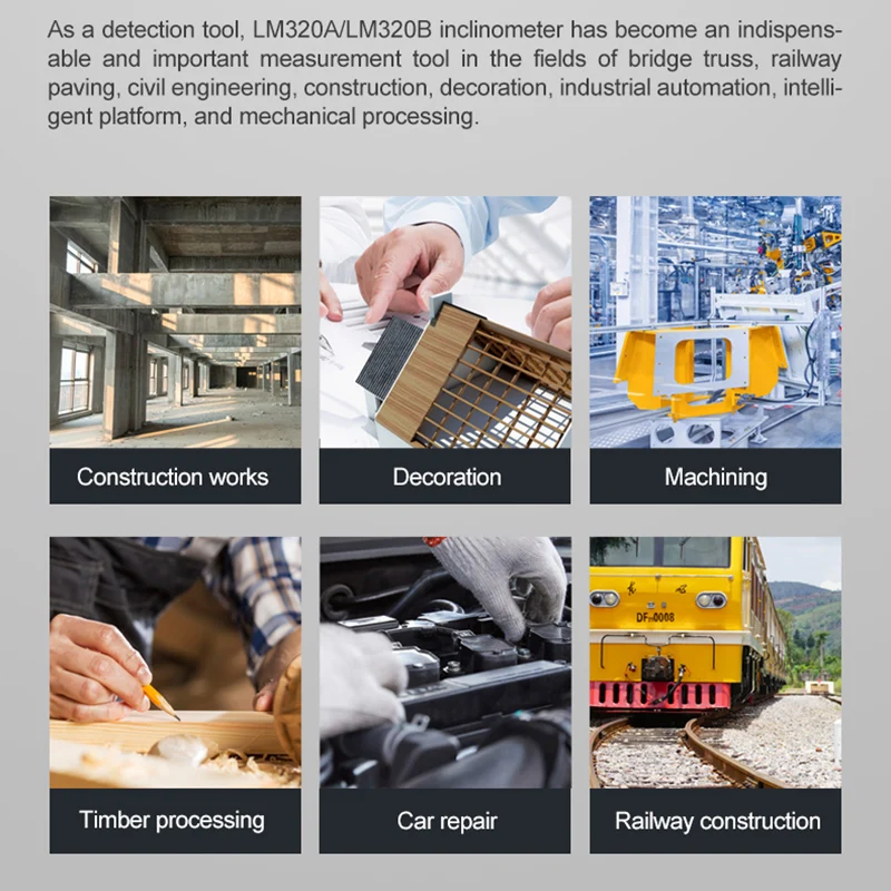 Фото Электронный угломер, цифровой транспортир LM320A LM320B, магнитный инклинометр, Гониометр, измерительные инструменты №5