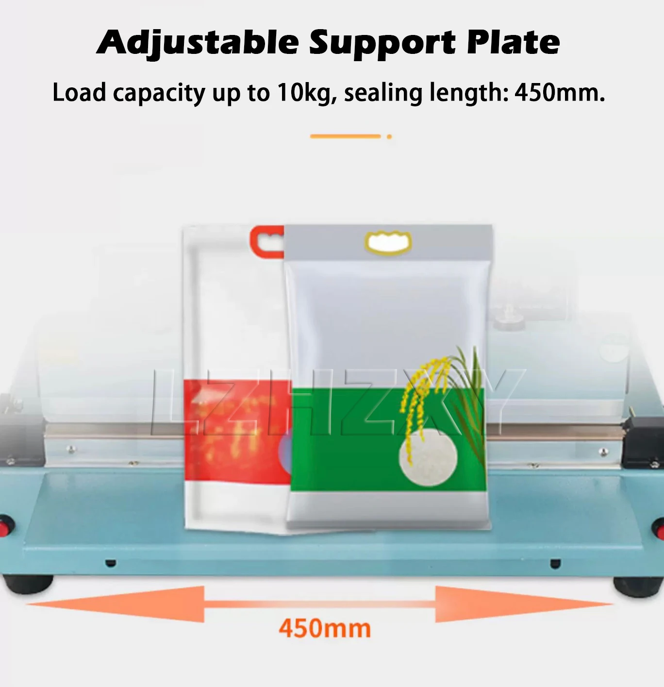 FKR-450 220VDesktop Semi-automatic Heat Sealing Machine 8mm Pedal Sealing Machin