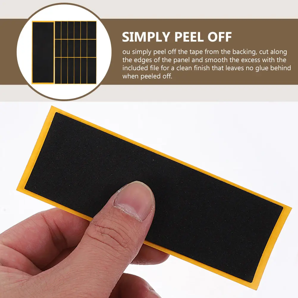 20Pcs 핑거보드 그립 테이프 미니 스케이트보드용 프리미엄 폼 접착제 미끄럼 방지 쿠션 간편 교체 컴포트 컨트롤