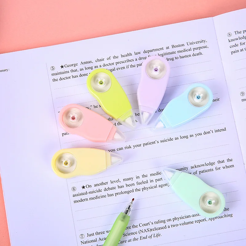 6Pcs Cute Kawaii Morandi Correction Tape writing Altered Tools Correction Belt School Office Corrector Stationery Supplies