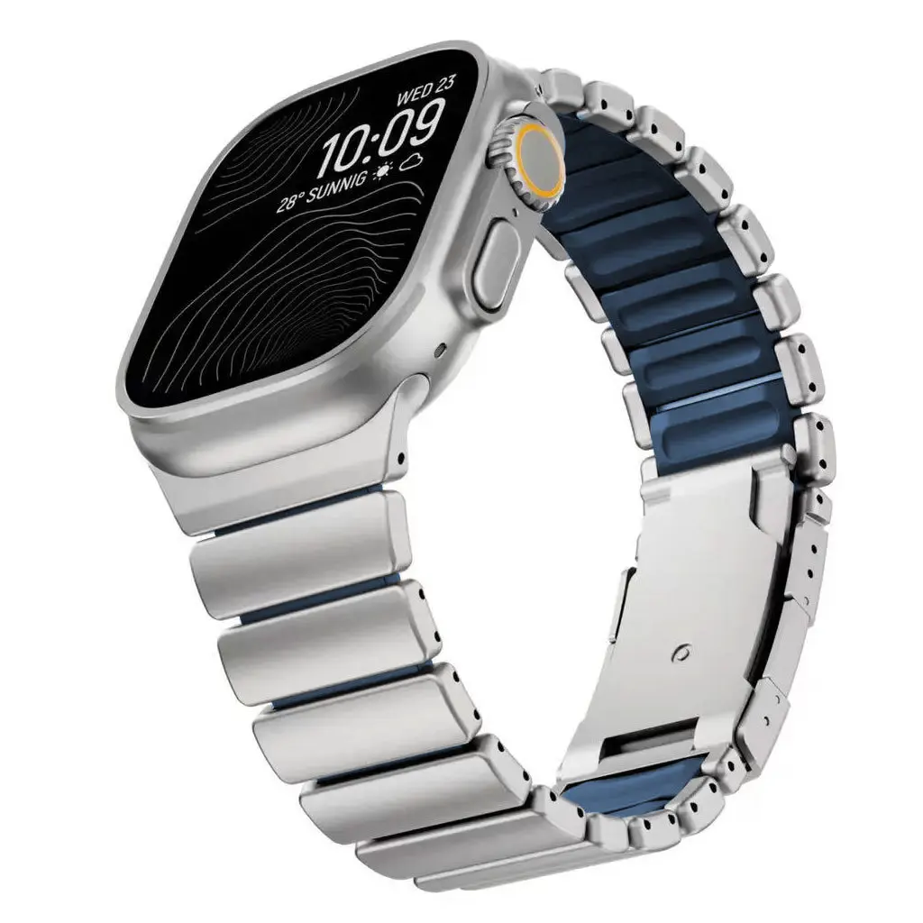 Luxury Titanium Silicone Watch Strap Bracelet