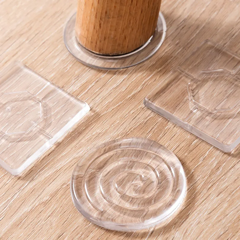 4PcFurnitureSiliconProtectorTableMatAntiSlipShockProofPad