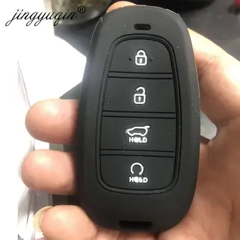 Keyforkess 100pcs custodia morbida in Silicone per auto per Hyundai Santa Fe Tucson 2022 NEXO NX4 Atos Prime Solaris 2021