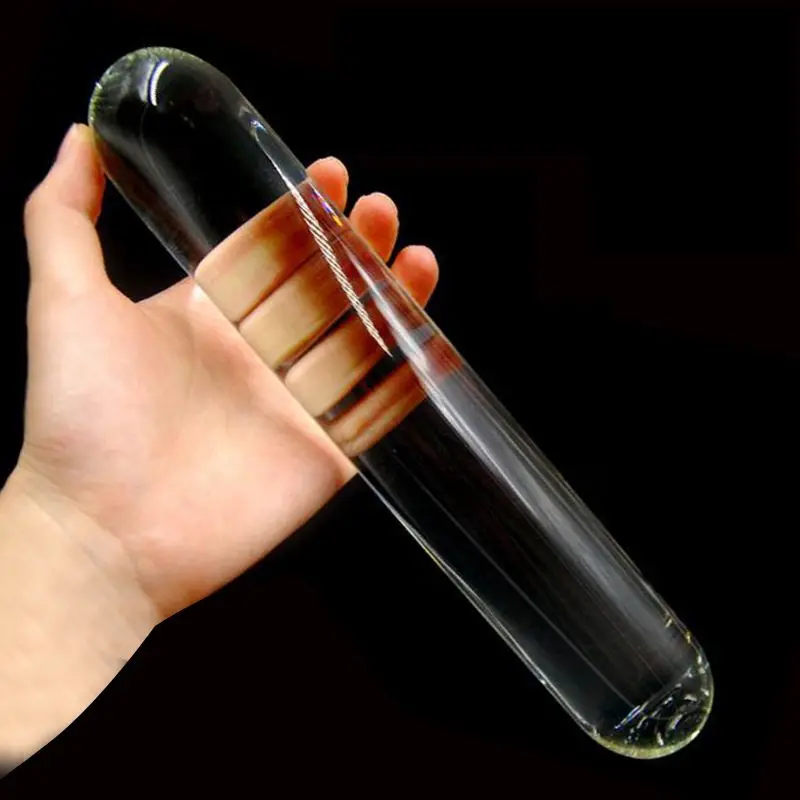 Dildo de vidro enorme, plugue anal de cristal, brinquedos sexuais para mulheres, estímulo do ponto G, dildo anal grande para mulheres e homens_voghion.com