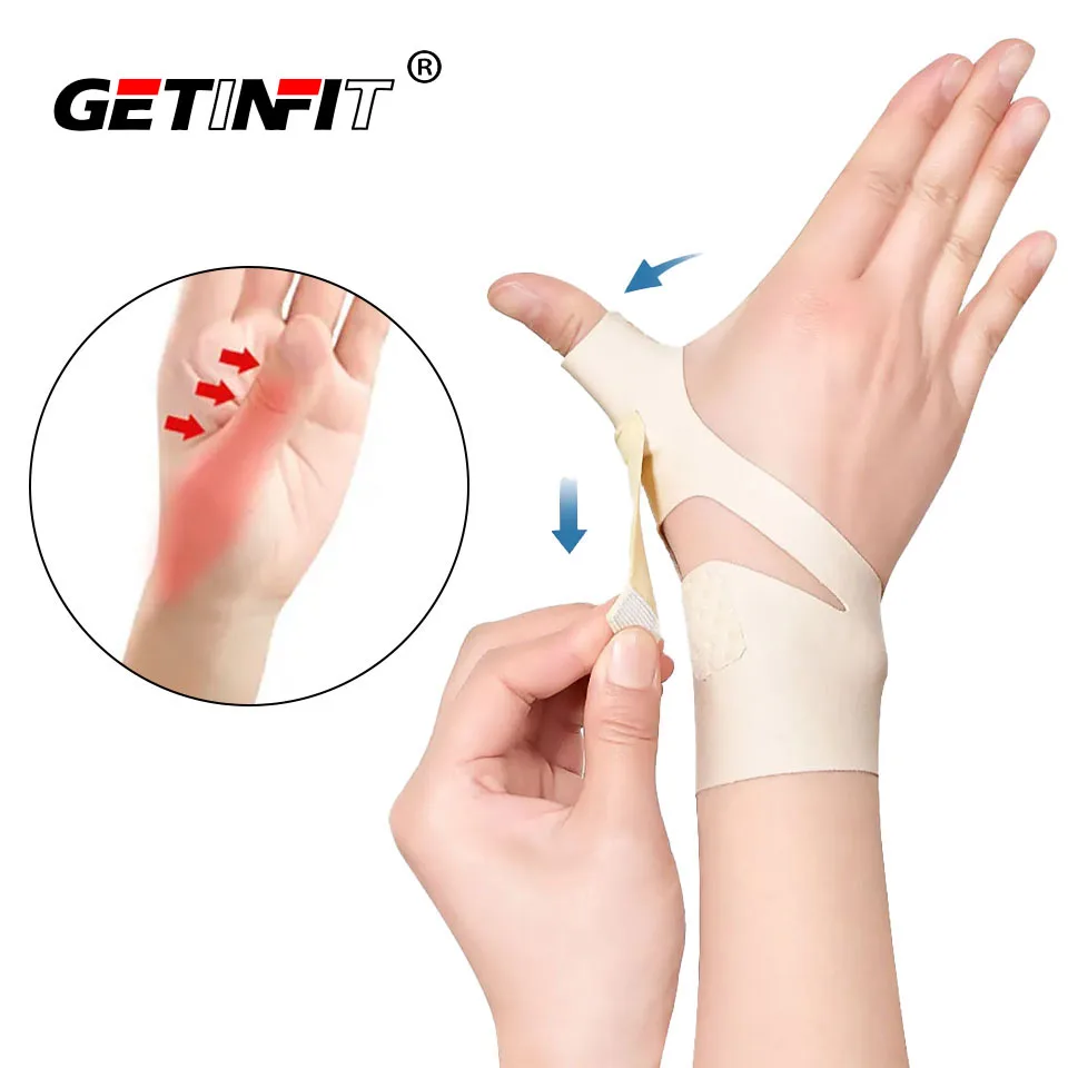 

Elastic Thumb Support Sheath Sports Sprains Relieving Pain Arthritis Joint Pain Tendonitis Thumb Compression Sleeve Protector