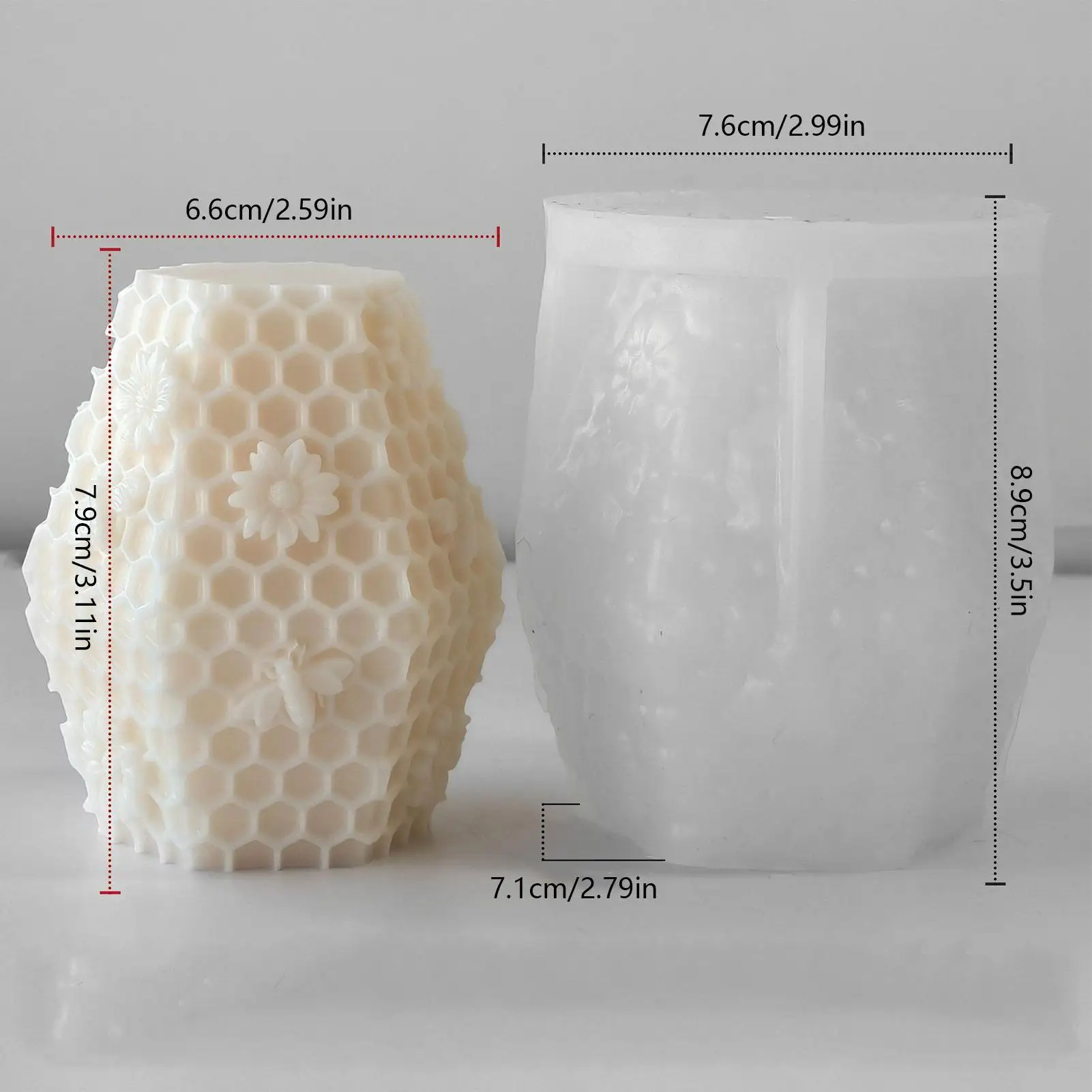 Beehive Candle Mold Realistic Crafting Art Beehive Pillar Silicone Mold For Candle For Adults Beginners Professionals Boys Girls