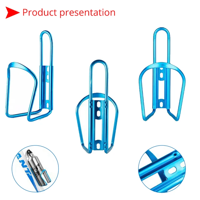 Bicycle Bottle Holder Aluminum Alloy Bicycle Kettle Cage Universal Road Mountain Bike Water Bottle Rack Cycling Water Cup Mount 4