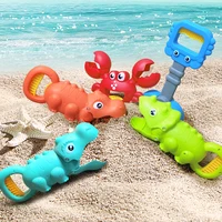 Children's beach toy, lobster, dinosaur toy clip, male and female crab foot pliers, robotic arm, beach dredging shovel set