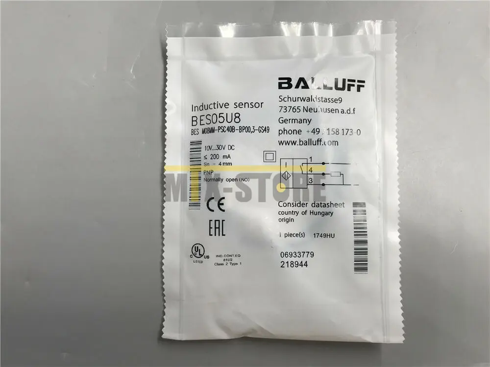 

1 шт. Новый BALLUFF BES05U8 BES M08MM-PSC40B-BP00,3-GS49