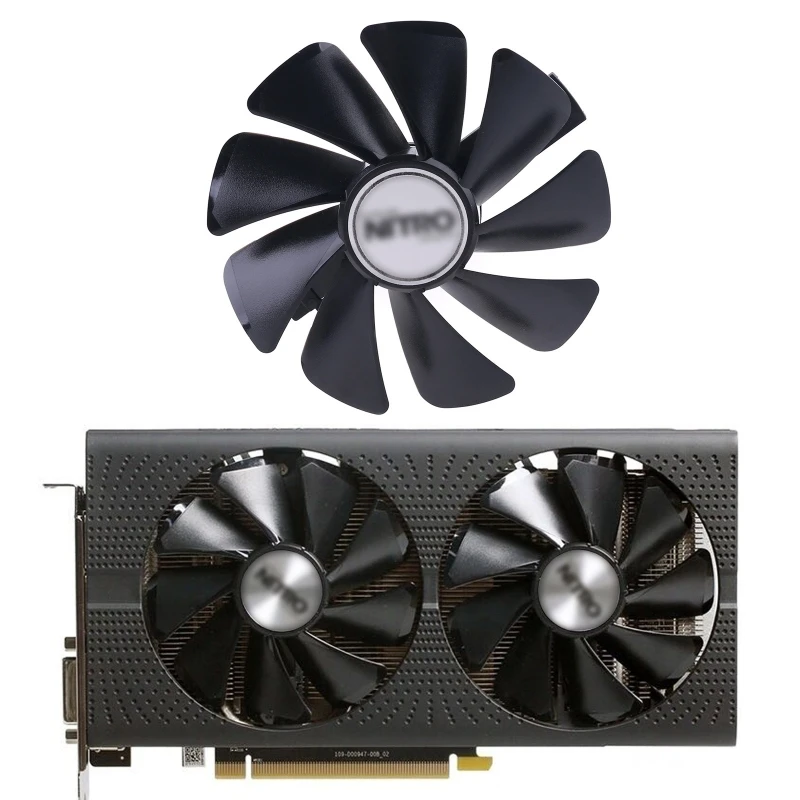95 мм CF1015H 12D FDC10U12S9-C Вентилятор охлаждения заменить для Sapphire NITRO RX580 RX480 WXTB |
