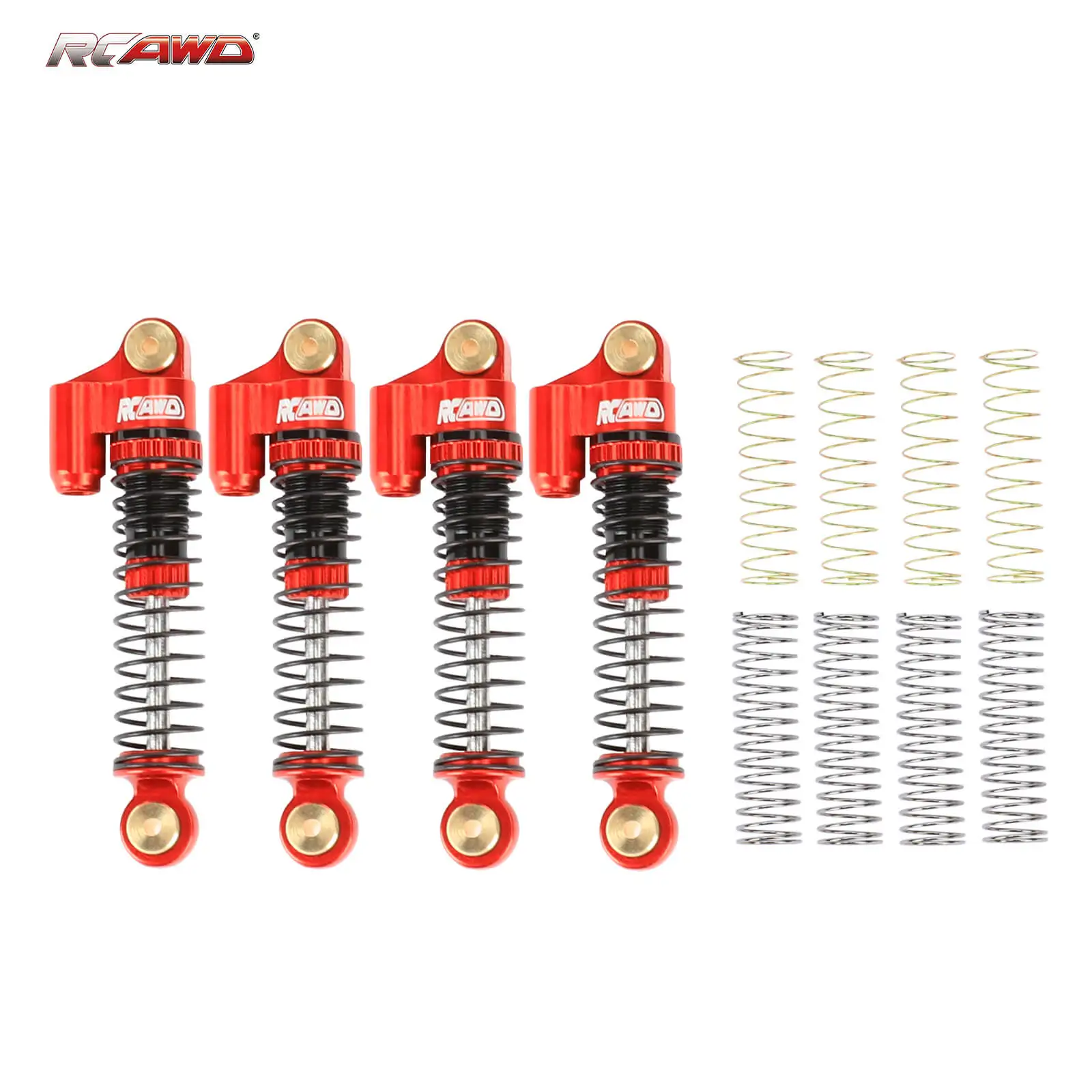 

RCAWD 4 шт. сплав 47 мм имитация амортизатора заполненный маслом для осевого SCX24 ползунки