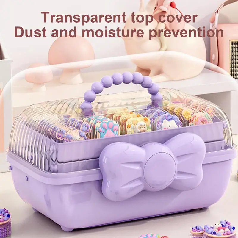 Hair Accessories Organizer, Pink Hair Accessory Jewelry Box for Girls,  Portable Travel Hair Accessories Storage, Baby Head Rope Hairpin Rubber  Head Jewelry Cute Jewelry Box - Yahoo Shopping