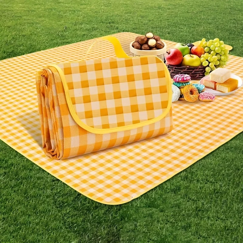 1PC Thickened Sand-proof Outdoor Mat for Family Waterproof Portable Oxford Cloth Mat for Outdoor Camping Spring Outing Picnic floor mat plush rug decorative carpet silk wool rug plush carpet non slip carpet sports gym mat imitated cashmere carpet kids carpet floor cushion