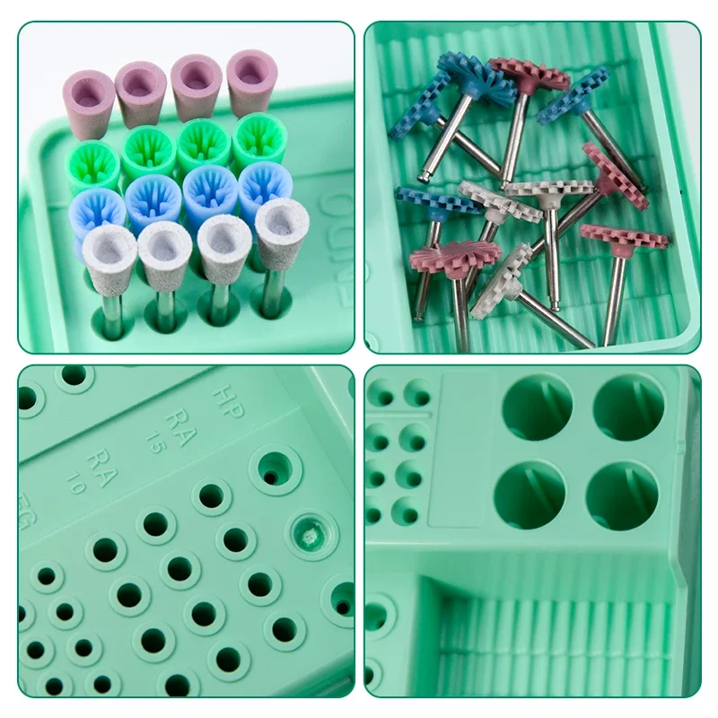 

96-Hole Endo Sanitization Case for High-Temperature Cleaning Sorting Dental Drills, Tooth Nerve Files, Reliable and Hard-Wearing