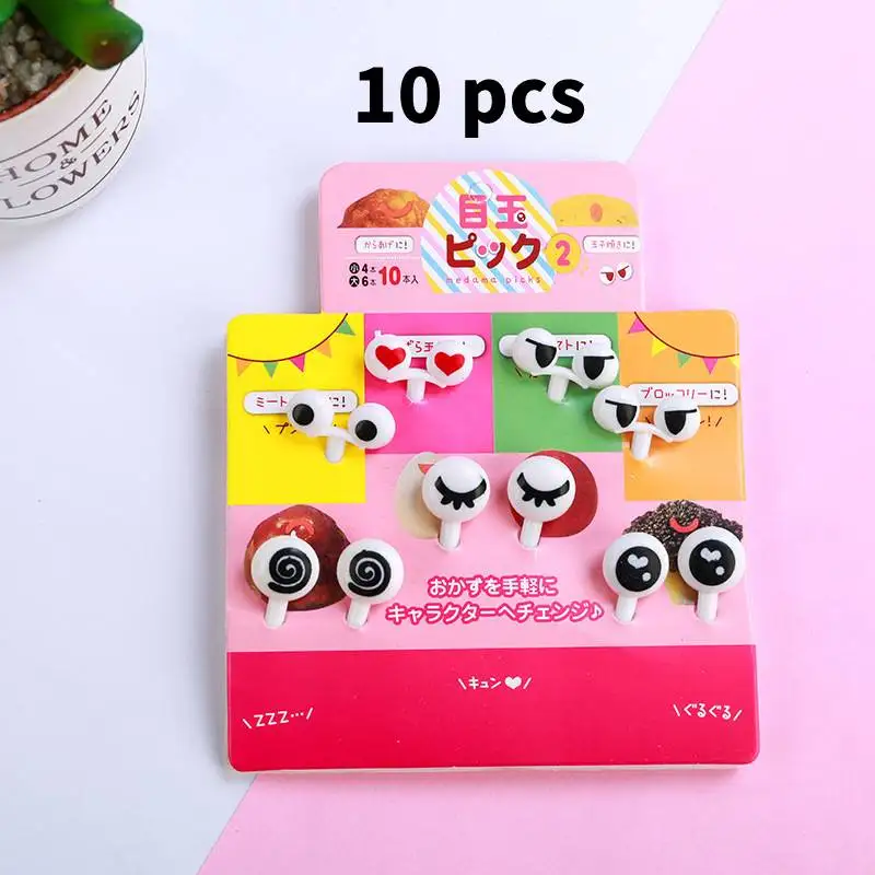 Lot De 50 Fourchettes À Fruits, À Gâteau, À Bento, Mini, Motif De Dessin D‘Animaux, Pour Enfants