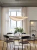 Wabi Sabi Pendant Lamp For Living Room Bedroom Dining Home Decoration Designer Scandinavian White Led Hanging DuPont paper lamp 4